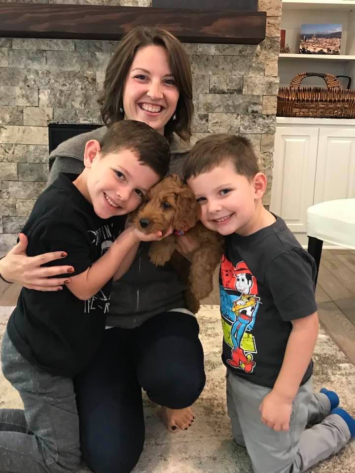 Annie Ruby and Gunner’s puppies are home