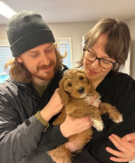 Kylie and Gunner’s puppies are home
