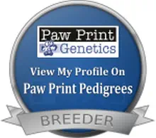 Paw Print Genetics breeder seal