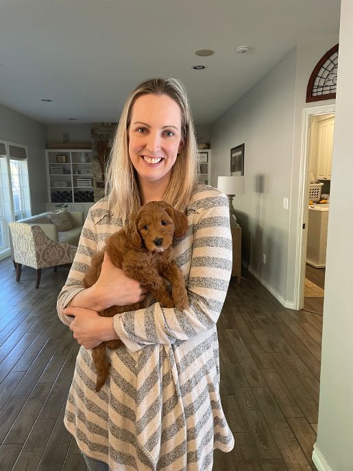 Emma and Watson’s puppies are home